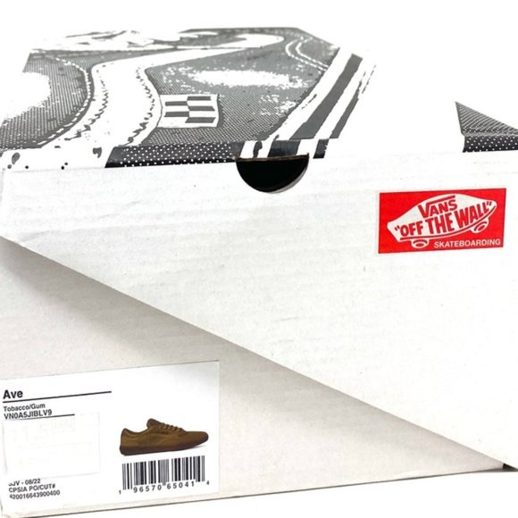 VANS AVE Tobacco Gum Skate Sneaker Canvas Suede Shoes Womens Low Top VN0A5JIBLV9 - Picture 2 of 11